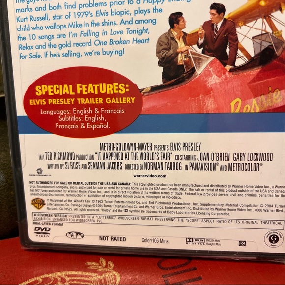 It Happened at the World’s Fair DVD Movie, Elvis Presley, Gary Lockwood, NEW - Picture 5 of 6